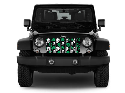 Platinum Skulls (Green) Grille Insert