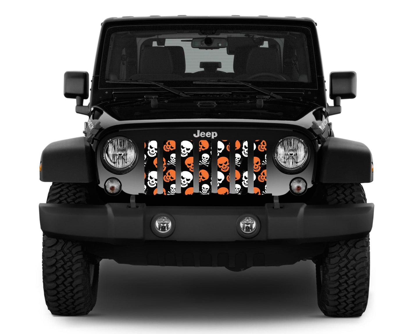 Skulls (Orange) Grille Insert