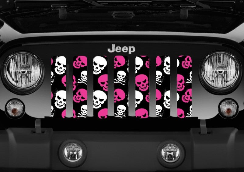 Platinum Skulls (Pink) Grille Insert