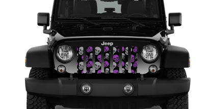 Skulls (Purple and Gray) Grille Insert