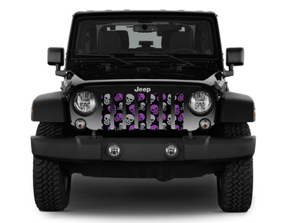Skulls (Purple and Gray) Grille Insert