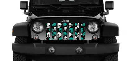 Skulls (Teal) Grille Insert