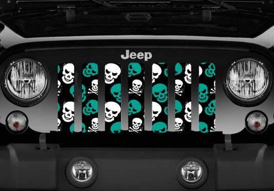 Skulls (Teal) Grille Insert
