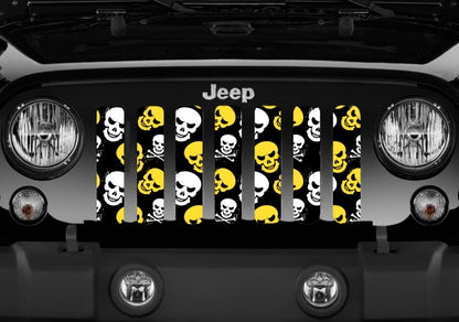 Skulls (Yellow and White) Grille Insert