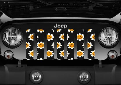 Smiley Flowers Grille Insert