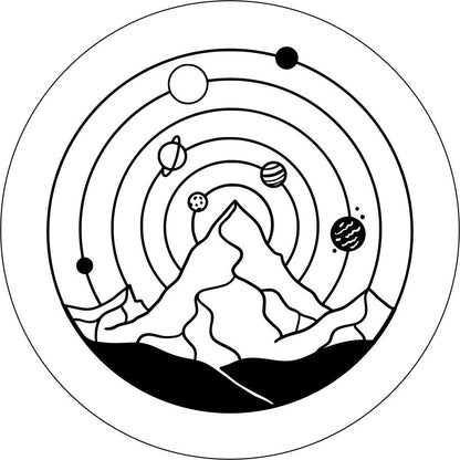 Solar System Around the Mountains