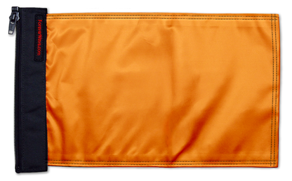 Solid Color Orange 12"x18" Forever Wave Flag for Jeep Wrangler CJ-7 and CJ-8 1976-1986