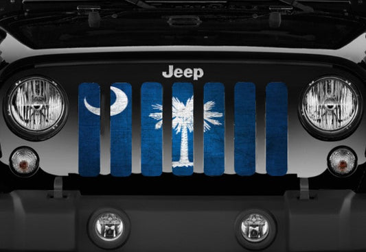 South Carolina Grunge State Flag Grille Insert