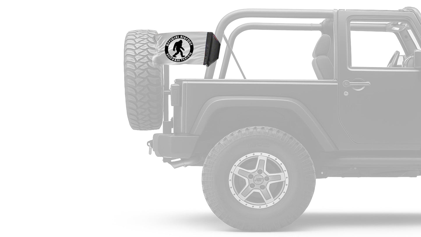 Bigfoot 12"x18" Forever Wave Flag for Jeep Wrangler JKU 4-Door 2007-2018