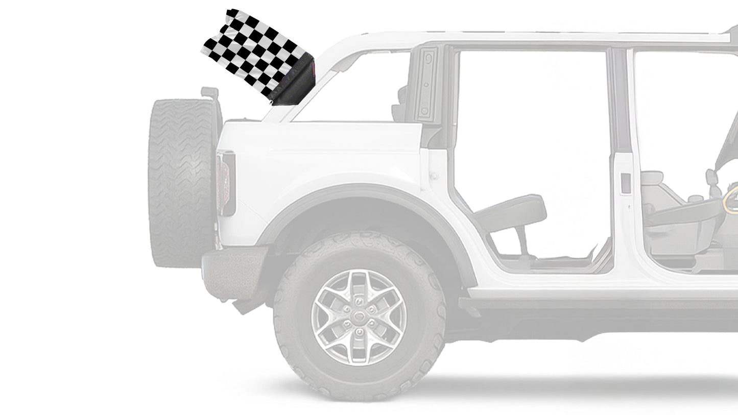 Checkered 12"x18" Forever Wave Flag