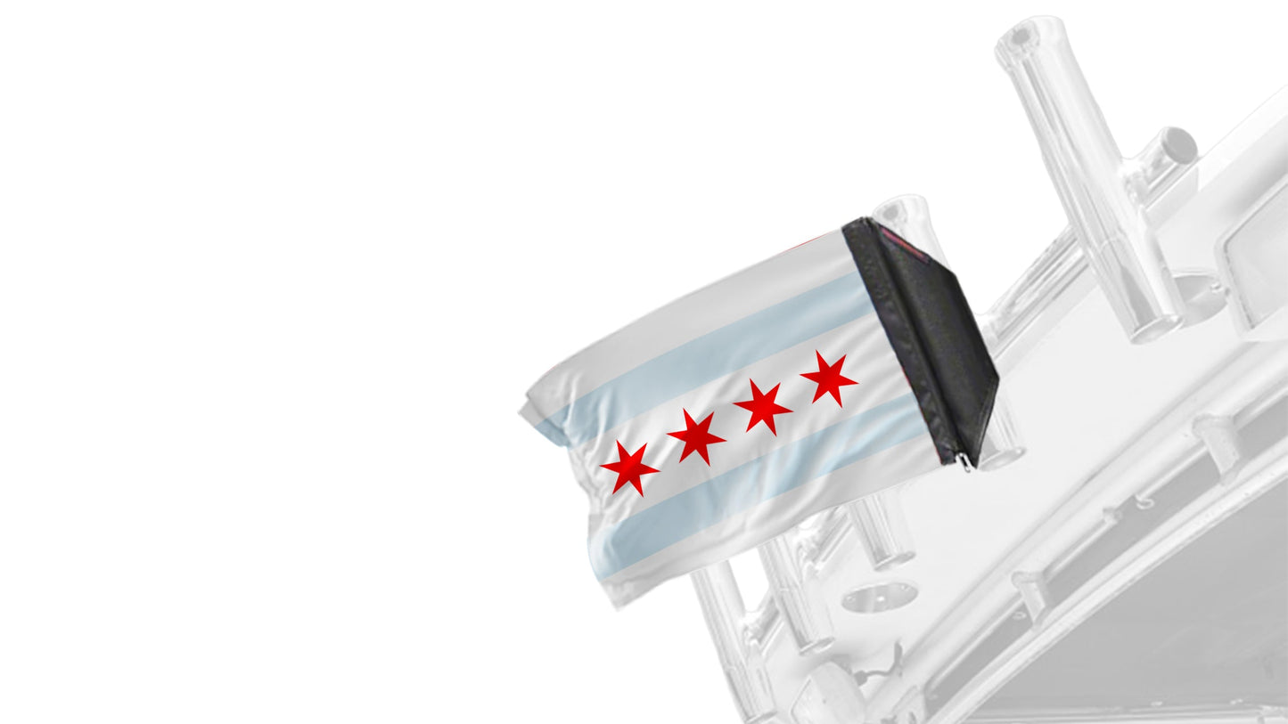 City of Chicago 12"x18" Forever Wave Flag