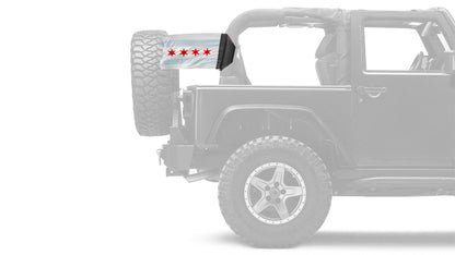 City of Chicago 12"x18" Forever Wave Flag for Jeep Wrangler LJ 2003-2006