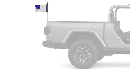 Christian 12"x18" Forever Wave Flag for Jeep Wrangler JLU 4-Door 2018-Present