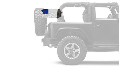 Christian 12"x18" Forever Wave Flag for Jeep Wrangler TJ 1996-2006
