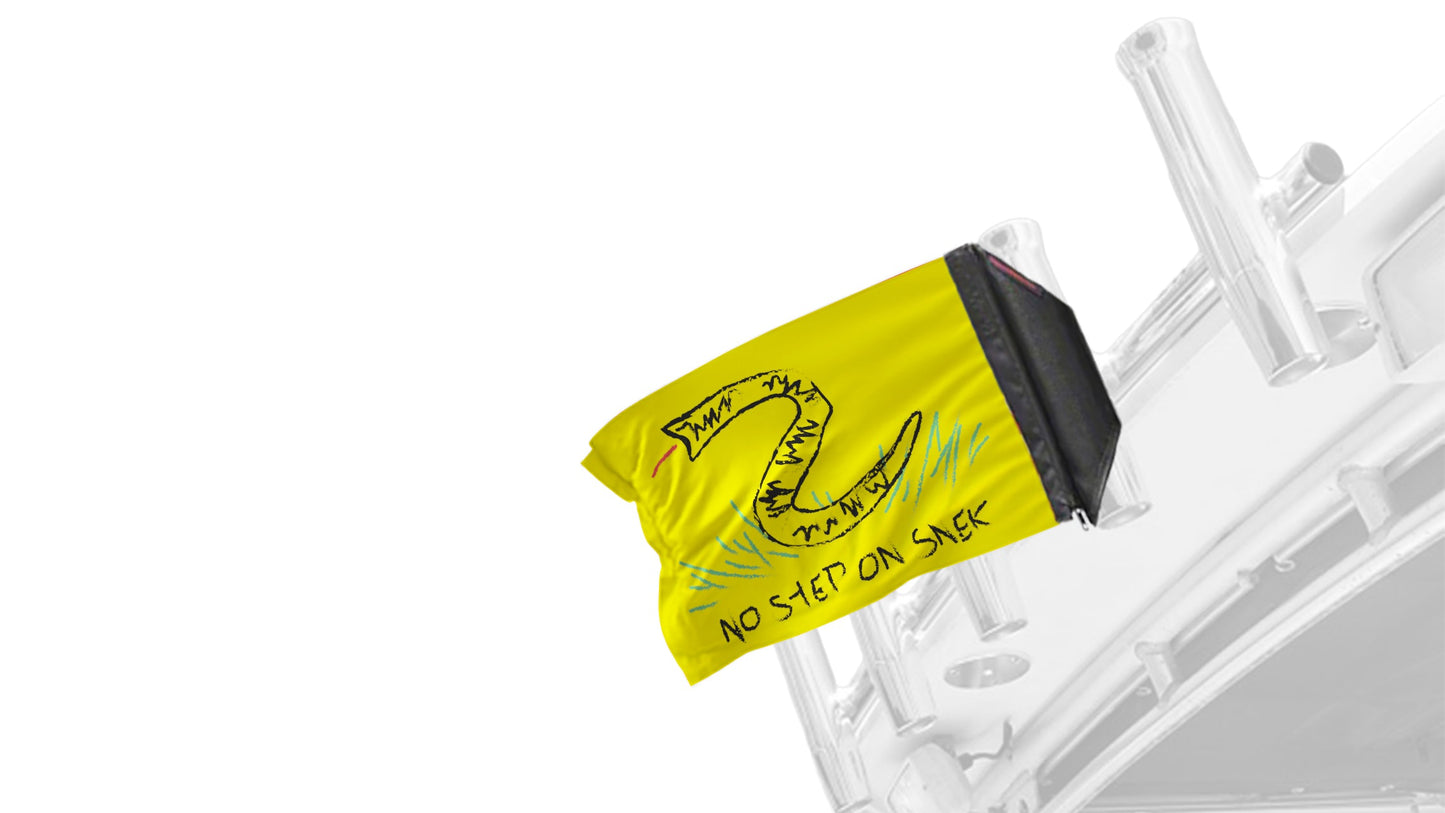 No Step On Snek 12"x18" Forever Wave Flag