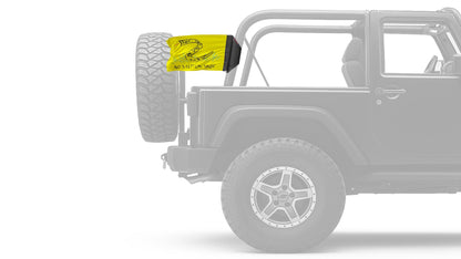 No Step On Snek 12"x18" Forever Wave Flag for Jeep Wrangler JKU 4-Door 2007-2018