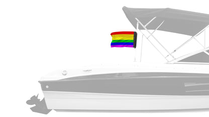 Rainbow 12"x18" Forever Wave Flag