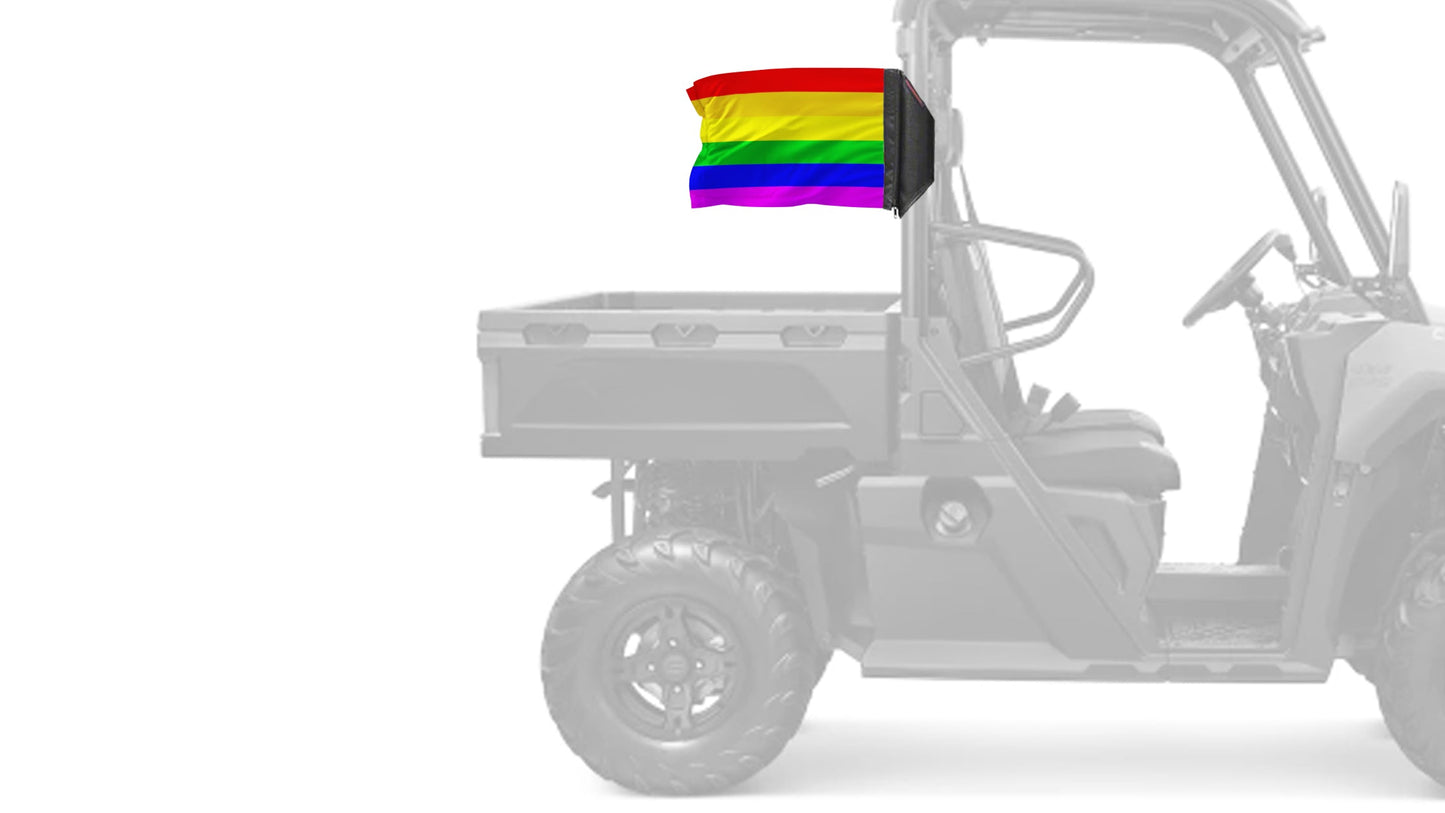 Rainbow 12"x18" Forever Wave Flag