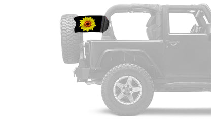Sunflower 12"x18" Forever Wave Flag for Jeep Wrangler TJ 1996-2006