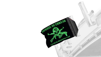 Zombie Outbreak Tactical Response Unit 12"x18" Forever Wave Flag