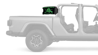 Zombie Outbreak Tactical Response Unit 12"x18" Forever Wave Flag