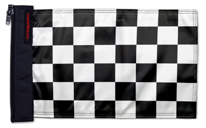 Checkered 12"x18" Forever Wave Flag for Jeep Wrangler JK 2-Door 2007-2018