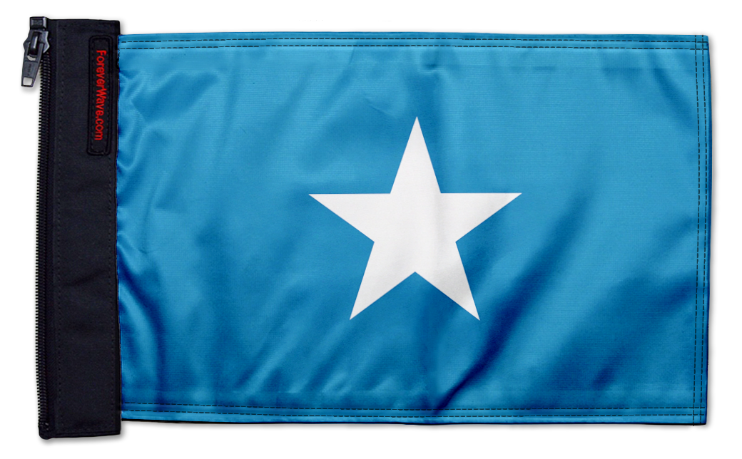 Bonnie Blue 12"x18" Forever Wave Flag for Jeep Wrangler JKU 4-Door 2007-2018