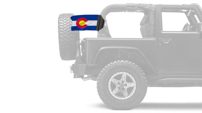 State Flag Colorado 12"x18" Forever Wave Flag for Jeep Wrangler JLU 4-Door 2018-Present