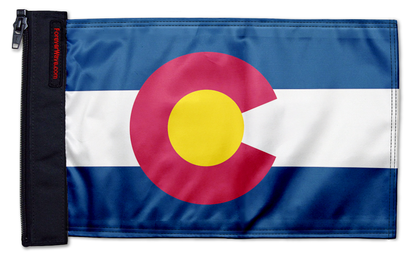 State Flag Colorado 12"x18" Forever Wave Flag for Jeep Wrangler JLU 4-Door 2018-Present