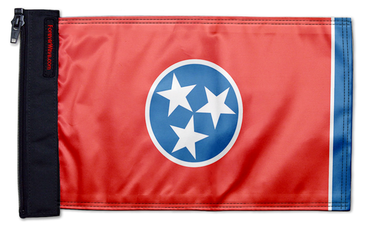 State Flag Tennessee 12"x18" Forever Wave Flag for Jeep Wrangler JLU 4-Door 2018-Present