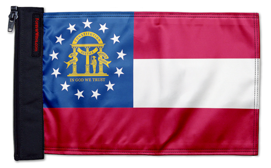 State Flag Georgia 12"x18" Forever Wave Flag for Jeep Wrangler JL 2-Door 2018-Present