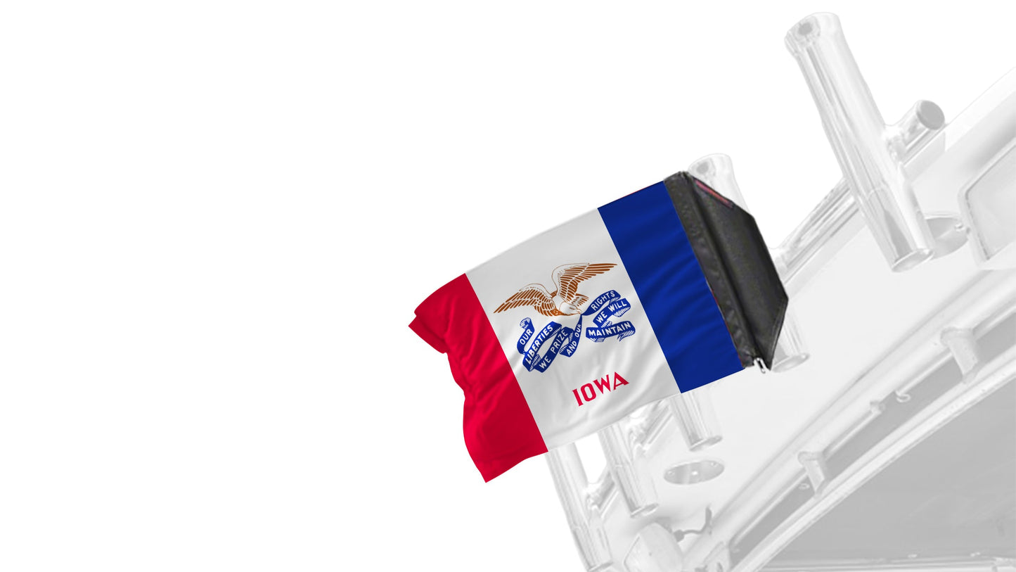 State Flag Iowa 12"x18" Forever Wave Flag