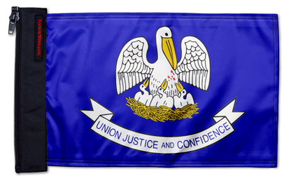 State Flag Louisiana 12"x18" Forever Wave Flag for Jeep Wrangler JLU 4-Door 2018-Present
