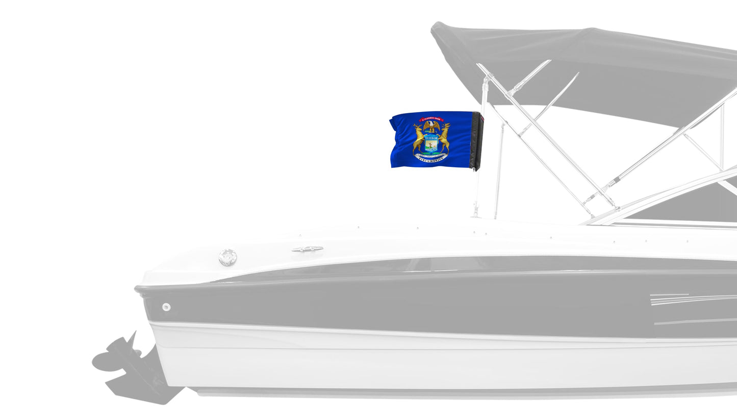 State Flag Michigan 12"x18" Forever Wave Flag