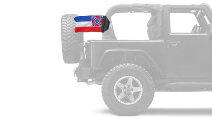 State Flag Mississippi 12"x18" Forever Wave Flag for Jeep Wrangler JLU 4-Door 2018-Present