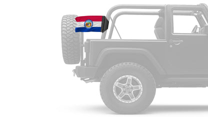 State Flag Missouri 12"x18" Forever Wave Flag for Jeep Wrangler JK 2-Door 2007-2018
