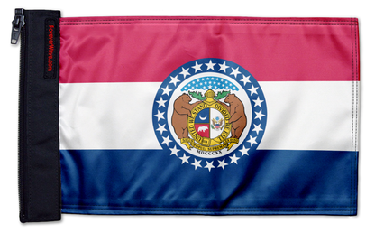 State Flag Missouri 12"x18" Forever Wave Flag for Jeep Wrangler JKU 4-Door 2007-2018