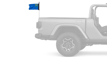 State Flag Nevada 12"x18" Forever Wave Flag for Jeep Wrangler JLU 4-Door 2018-Present