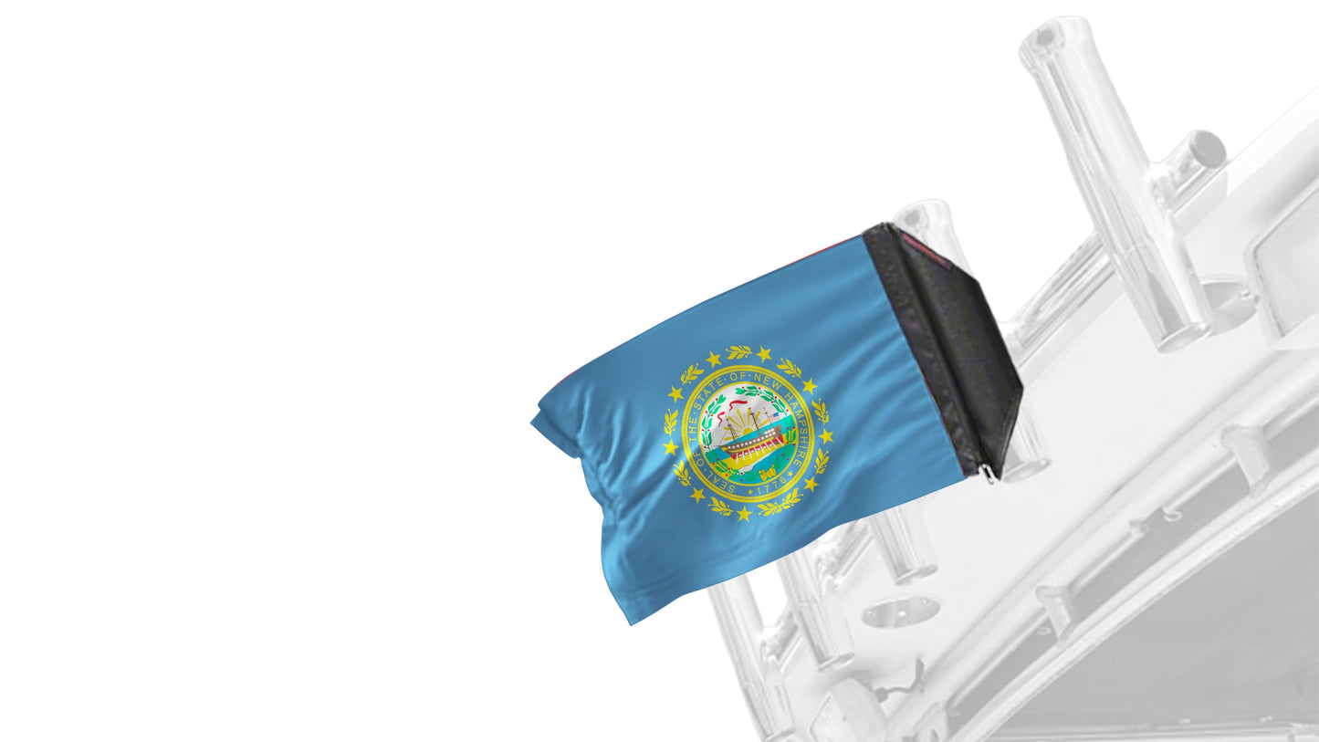 State Flag New Hampshire 12"x18" Forever Wave Flag