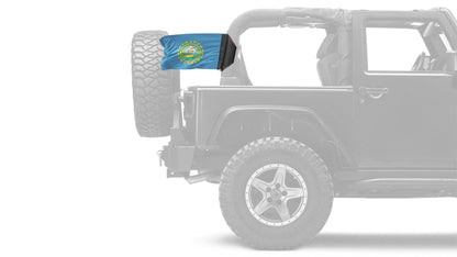 State Flag New Hampshire 12"x18" Forever Wave Flag for Jeep Wrangler JLU 4-Door 2018-Present