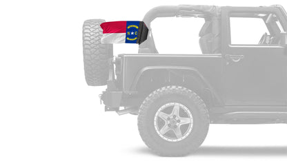 State Flag North Carolina 12"x18" Forever Wave Flag for Jeep Wrangler JK 2-Door 2007-2018