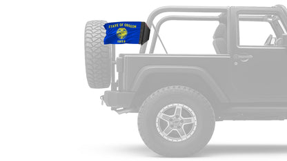State Flag Oregon 12"x18" Forever Wave Flag for Jeep Wrangler JKU 4-Door 2007-2018