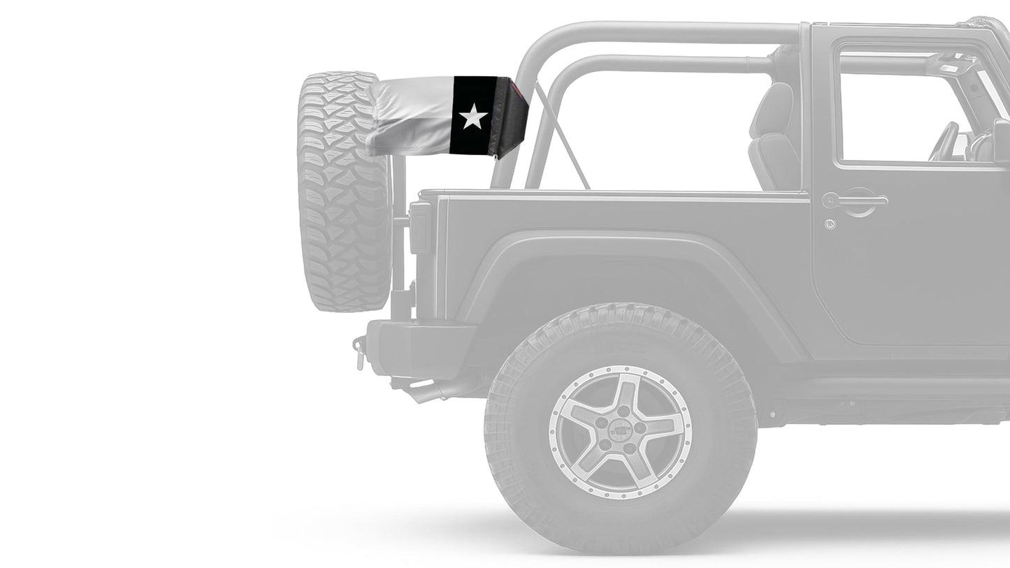 State Flag Texas Subdued 12"x18" Forever Wave Flag for Jeep Wrangler JKU 4-Door 2007-2018
