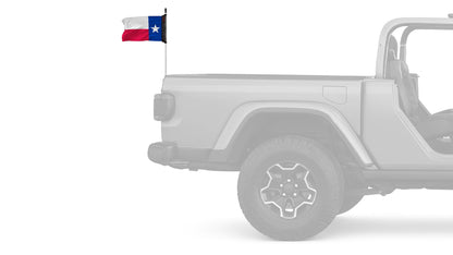 State Flag Texas 12"x18" Forever Wave Flag for Jeep Wrangler JLU 4-Door 2018-Present