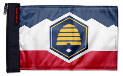 State Flag Utah 12"x18" Forever Wave Flag for Jeep Wrangler JLU 4-Door 2018-Present