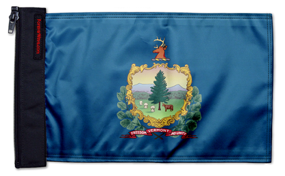 State Flag Vermont 12"x18" Forever Wave Flag for Jeep Wrangler JLU 4-Door 2018-Present