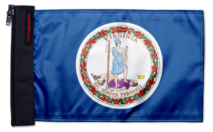 State Flag Virginia 12"x18" Forever Wave Flag for Jeep Wrangler JKU 4-Door 2007-2018
