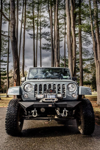 Black and White Camo Flag Grille Insert