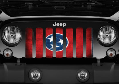 Tennessee Grunge State Flag Grille Insert