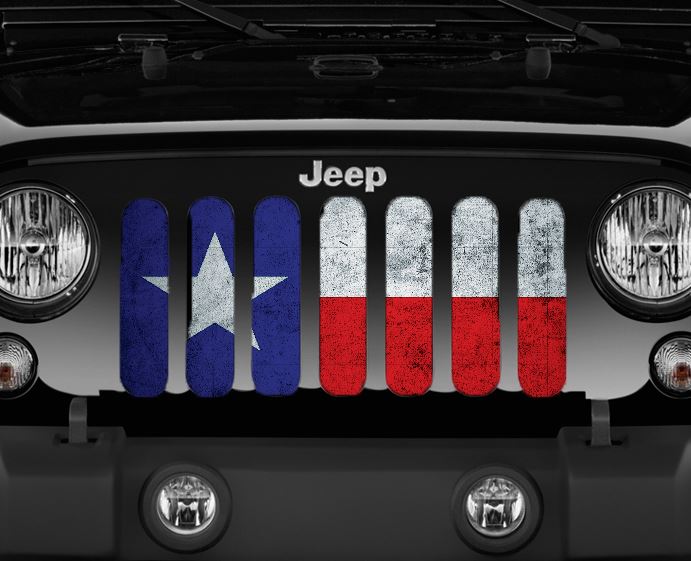 Rustic Texan State Flag Grille Insert